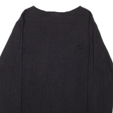 TODAY Womens Jumper Black Tight Knit Viscose XL