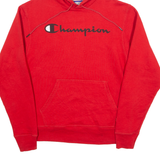 CHAMPION Mens Red Hoodie S