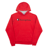 CHAMPION Mens Red Hoodie S