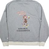 CHAMPION California Evil Monkey Mens Grey Hoodie USA XL