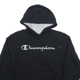 CHAMPION Mens Black Hoodie S
