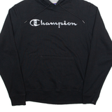 CHAMPION Mens Black Hoodie S