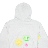 CHAMPION REVERSE WEAVE Love Over All Neon Womens Grey Hoodie M