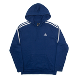 ADIDAS Mens Blue Hoodie S