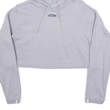 ADIDAS Cropped Womens Purple Hoodie UK 12