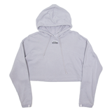 ADIDAS Cropped Womens Purple Hoodie UK 12