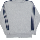 ADIDAS Mens Grey Hoodie Full Zip S