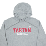 NIKE Tartan Basketball Mens Grey Hoodie USA M
