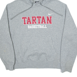 NIKE Tartan Basketball Mens Grey Hoodie USA M