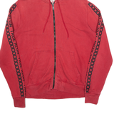 TRUE RELIGION Mens Red Hoodie Full Zip L