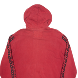 TRUE RELIGION Mens Red Hoodie Full Zip L
