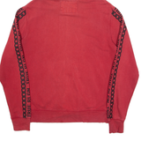 TRUE RELIGION Mens Red Hoodie Full Zip L