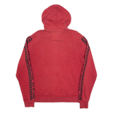 TRUE RELIGION Mens Red Hoodie Full Zip L