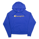 CHAMPION Mens Blue Hoodie S