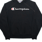 CHAMPION Mens Black Hoodie S