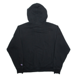CHAMPION Mens Black Hoodie S