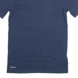 NIKE Athletic Cut Mens T-Shirt Blue S