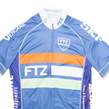 VANGUARD Full Zip Cycling Mens Jersey Blue M