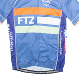 VANGUARD Full Zip Cycling Mens Jersey Blue M