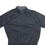 Full Zip Cycling Mens Jersey Black L