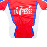 BIEMME Cycling Mens Jersey Red 1/4 Zip 2XL