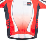 GLOBAL SPORTS GEAR Full Zip Cycling Mens Jersey Red XL