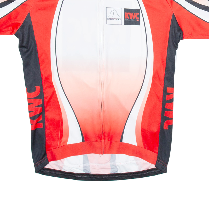 GLOBAL SPORTS GEAR Full Zip Cycling Mens Jersey Red XL