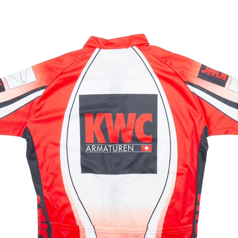 GLOBAL SPORTS GEAR Full Zip Cycling Mens Jersey Red XL