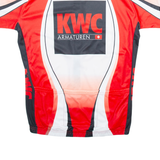 GLOBAL SPORTS GEAR Full Zip Cycling Mens Jersey Red XL