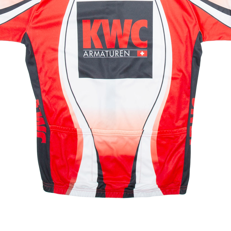 GLOBAL SPORTS GEAR Full Zip Cycling Mens Jersey Red XL