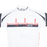 ANDEER Full Zip Cycling Mens Jersey White M