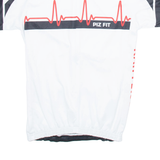 ANDEER Full Zip Cycling Mens Jersey White M