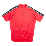 Cycling Mens Jersey Red 1/4 Zip M