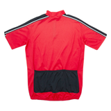 Cycling Mens Jersey Red 1/4 Zip M