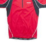 BRUNEX Cycling Mens Jersey Red 1/4 Zip M