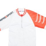 COMPRESSPORT Cycling Mens Jersey White 1/4 Zip S