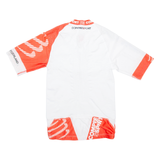 COMPRESSPORT Cycling Mens Jersey White 1/4 Zip S