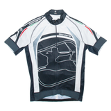 GIORDANA Full Zip Cycling Mens Jersey Black L