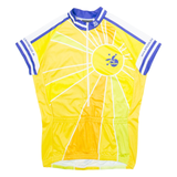 BIKE O'BELLO Full Zip Cycling Mens Jersey Yellow L