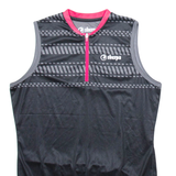 SHERPA Cycling Womens Jersey Black Sleeveless 1/4 Zip S