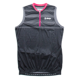 SHERPA Cycling Womens Jersey Black Sleeveless 1/4 Zip S