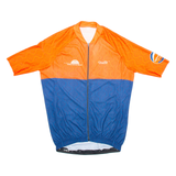 SCATTA Full Zip Cycling Mens Jersey Blue L