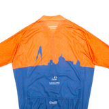 SCATTA Full Zip Cycling Mens Jersey Blue L