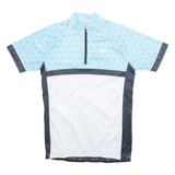 Cycling Mens Jersey Blue 1/4 Zip M