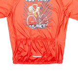 Full Zip Cycling Mens Jersey Red XL