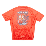 Full Zip Cycling Mens Jersey Red XL