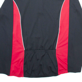 4 SPORTS Cycling Mens Jersey Black Long Sleeve 1/4 Zip L