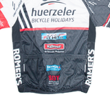 Full Zip Cycling Mens Jersey Black M