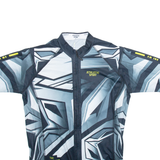 ATHLETIC SPORT Full Zip Cycling Mens Jersey Black XL