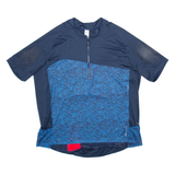 DECATHLON Cycling Mens Jersey Blue 1/2 Zip 2XL